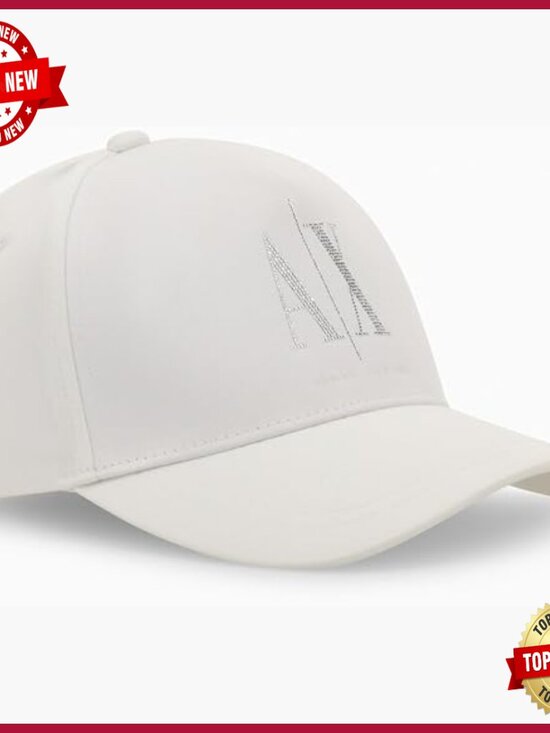 Studded Logo Baseball Cap 100% Cotton